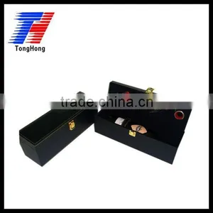 Wine Box With Metal Lock thumbnail-1