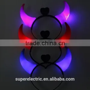 Professional Design Hair Bands Wholesale Cheap Light up Led Plastic Hair Band thumbnail-1