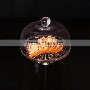 Hot Sale 2pcs Glass Cake Cover Cake Dome Set thumbnail-1