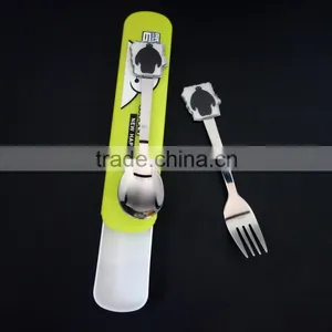 Cartoon Stainless Steel Cutlery Set With Unique Box thumbnail-2