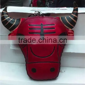 Wholesale Animal Shaped Leather Coin Purse Cow Face Genuine Leather Coin Purse thumbnail-1