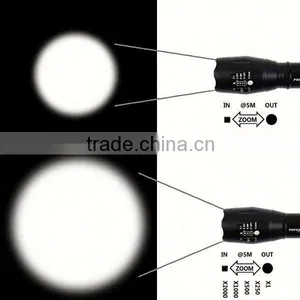 868 XM-L T6 LED Rechargeable Aluminum Adjustable Zoomable Flashlight Torch thumbnail-5