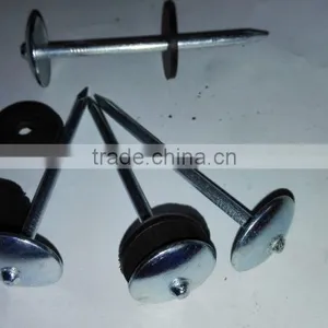 Galvanized Roofing NAILS ( 2 -1/2" x 9mm ) With Plastic Washer Boa Sorte Trade Ssurance Sinolink thumbnail-3