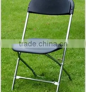 Outdoor Leisure Metal Leg Plastic Folding Chair thumbnail-1