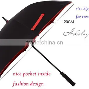 27 Inch High Quality OEM New Design Golf Umbrella With Zipper thumbnail-2