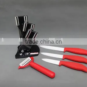 3"+4"+5" Fruit Knife, Paring Knife, Utility Knife+ Potato Peeler, Assorted Knives Set in a Plastic Foldable Holder thumbnail-2