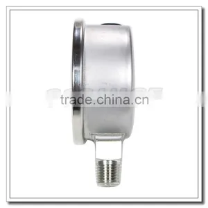 High Quality 2.5 Inch All Stainless Steel Bottom Entry Industrial Pressure Meter thumbnail-3
