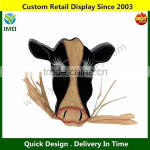 Wood Signs/ Zoo Decoration Signs/ Animal Horse Shape on Wall 3" YM3-117 thumbnail-1