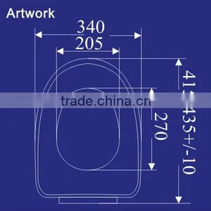 Popular Decoratative Plastic Chinese Toilet Seat 1038 thumbnail-2