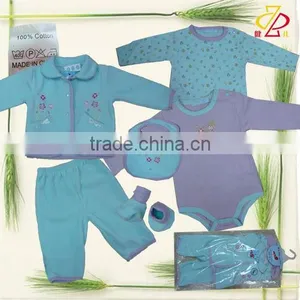 Girl's Polar Fleece Romper 6pcs Suit -32262-a thumbnail-1