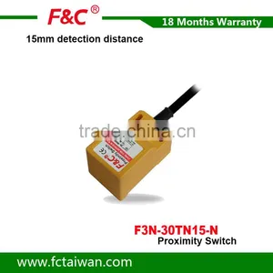 15mm Detection Distance 10-30VDC Front Inductive NPN PNP Proximity Sensor Switch thumbnail-1