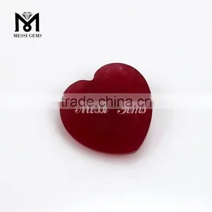 Faceted Heart Cut 18 x 18 mm Red Quartz Loose Jade Stone thumbnail-4