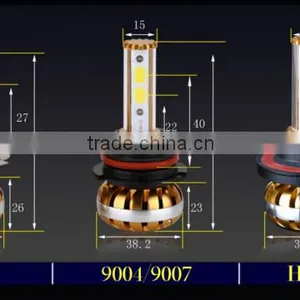 Golden Luxcury h4 Led Hot Sale Liht h7 Led Light Headlight h7 Led Car Headlight thumbnail-6
