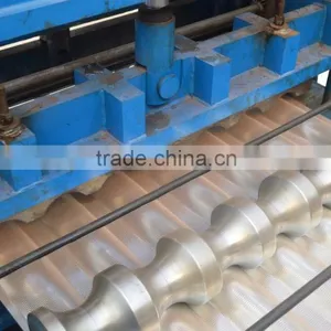 New Design High Quality Making Metal Colored Roof Tile Forming Machine thumbnail-4