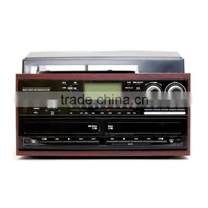 Antique Gramophone Usb sd Cassette lp Radio Record Vinyl lp Player thumbnail-5