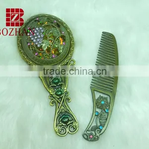 Charms Rhinestone Vanity Mirror Set thumbnail-1