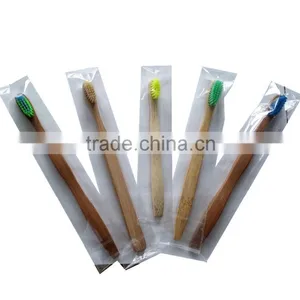 Disposable Travel Wooden Bamboo Toothbrush for Hotel thumbnail-6