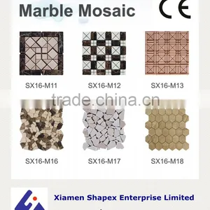 Mix Color Marble Mosaic Tile for Sale thumbnail-4