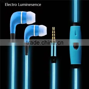 EL Flashing Headphone,New Style Visible EL Light Up In-Ear Headphone Earphones With Microphone + Micro USB Charging thumbnail-6