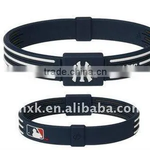 Baseball Sport Silicone Bracelet thumbnail-1