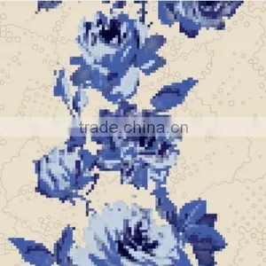 2015 New Design Roses Flowers Wallpaper for Wedding Decoration in China thumbnail-3