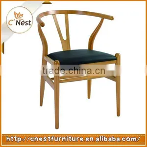 Replica Solid Wood Ash Hans J Wegner Y Chair Wishbone Chair thumbnail-1