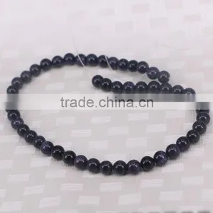 8mm Blue Sand Stone Round Beads 15.5" --5 Strands thumbnail-3