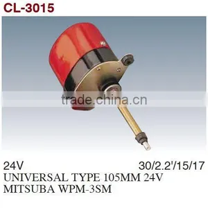 Windshield Wiper Motor/Windscreen Wiper Motor/Auto Wiper Motor For UNIVERSAL TYPE 105MM 24V MITSUBA WPM-3SM thumbnail-1