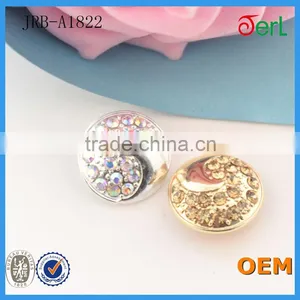 Hot Sales Popular Customized Alloy Rhinestone Buttons With Crystal for Jeans T-shirt Decoration thumbnail-1