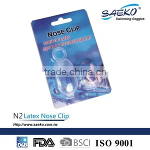 Swimming Accessories - Hot Selling Comfortable Durable Popular Waterproof Latex Nose Clip thumbnail-1