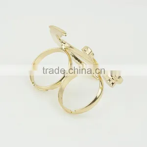 Fashion Jewelry Boat Anchor Dual Silver Ring thumbnail-2
