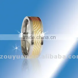 Fashion Wedding Bands Laser Engraved Rings, Fashion Jewelry, Titanium Ring Jewelry thumbnail-1