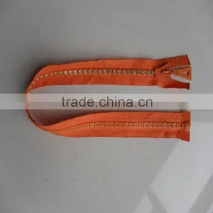 Orange Diamond Plastic Zippers thumbnail-1