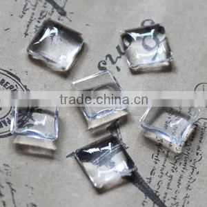 10MM Transparent Square Shape Glass Cabochon,pendant Setting Cabochon4140006 thumbnail-1