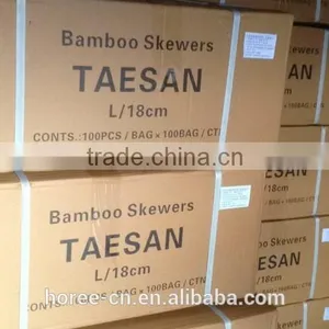 High Quality Bamboo Skewer, Barbecue Skewer, Bamboo&Wooden Barbecue Meat Skewer&Stick With Logo thumbnail-6