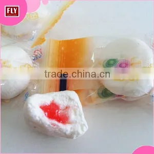 Halal Jelly Filled Cotton Candy , Mini Drop Shaped Center Filled Marshmallow thumbnail-2
