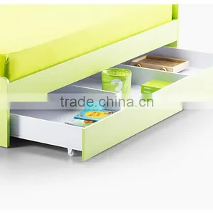 Modern Green MDF Wood Metal Car Kids Bed thumbnail-6
