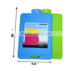 2016 Best Selling Scratch Resistant no Molds BPA Free Fancy Folding Silicone Plastic Cutting Board thumbnail-2