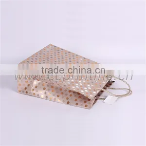 Cheap Price Gold Foil Promotional Gift Paper Bag Luxury thumbnail-6