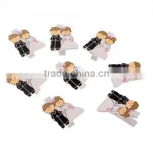 8PCS Wooden Clips Pegs Photo Post Card Memo Note Clothes Pins thumbnail-3