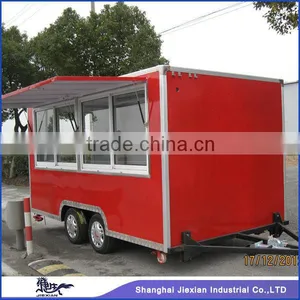 JX-FS400C Practical Factory Manufacturing Outdoor Mobile Hamburger Food Concession Trailer thumbnail-1
