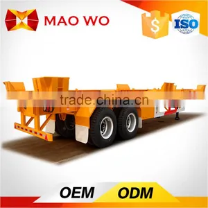 2017 Unique 3 Axles Used Skeleton Container Semi Trailer for Sale thumbnail-1