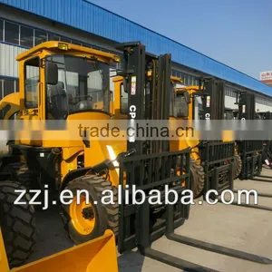 Rough Terrain Forklift With BUCKET With CE thumbnail-1