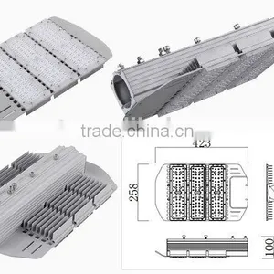 VMT Module Design 50W 100W 150w 200W 250W 300W SMD Stamping Aluminium Street Light Housing With PCB and Lens thumbnail-2