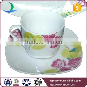 Blue Flower Decal Ceramic Hotel Restaurant Crockery Tableware thumbnail-2