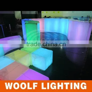 NEW Design LED Curved Benches LED Bar Chair Modern Bar Furniture thumbnail-3