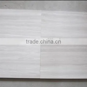 White Wood Grain Wood Marble Interior Wall Cladding thumbnail-2
