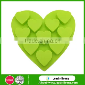 Heart Shaped Silicone Ice Tray,Non-toxic Colorful Flexible Durable Silicone Ice Tray thumbnail-2