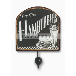 Metal Decorative Wall Hook Metal Decal Wall Hanger thumbnail-1