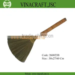 Grass Broom With Rattan Handle thumbnail-1